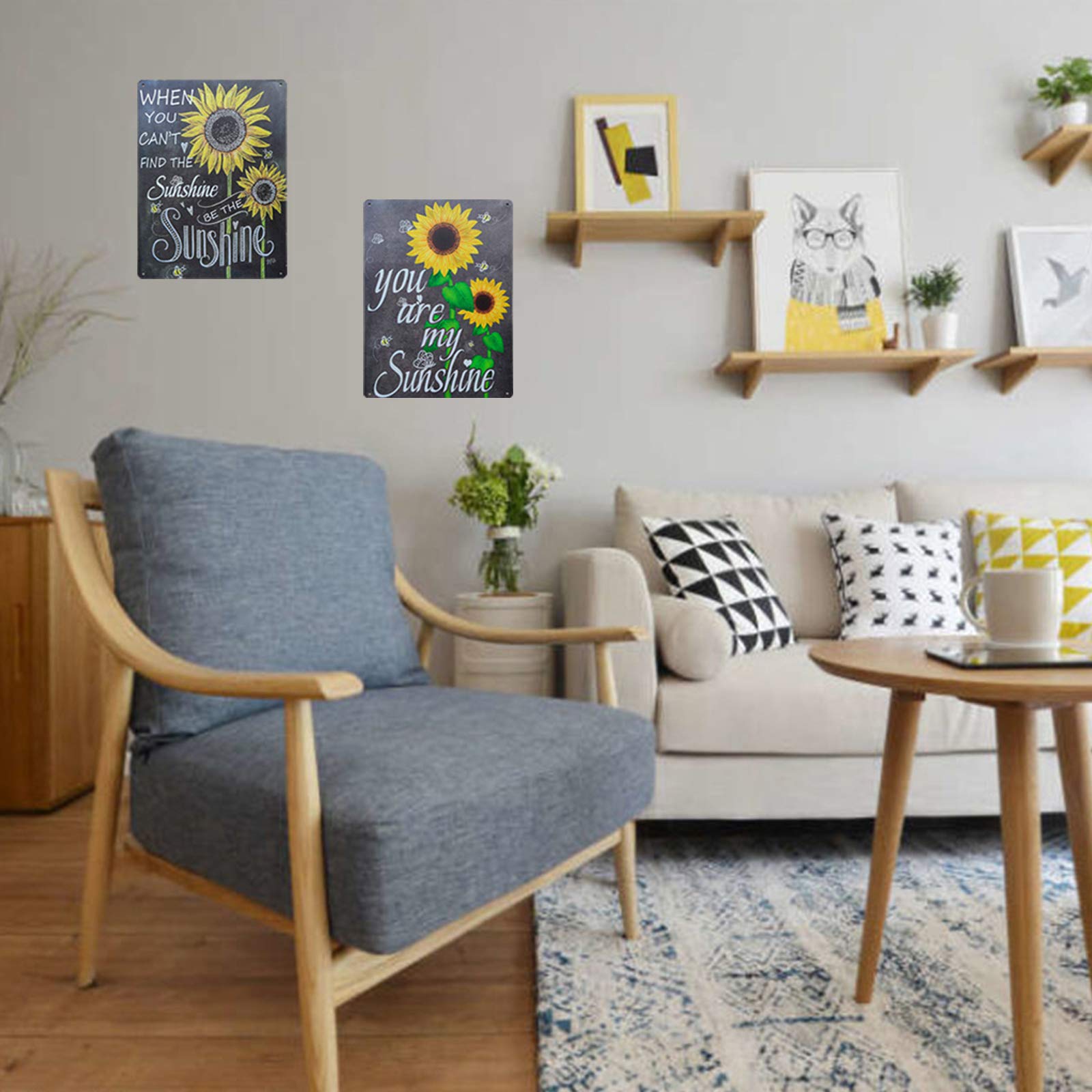 Amazon.co.jp: TISOSO You are My Sunshine イエロー ひまわり レトロ